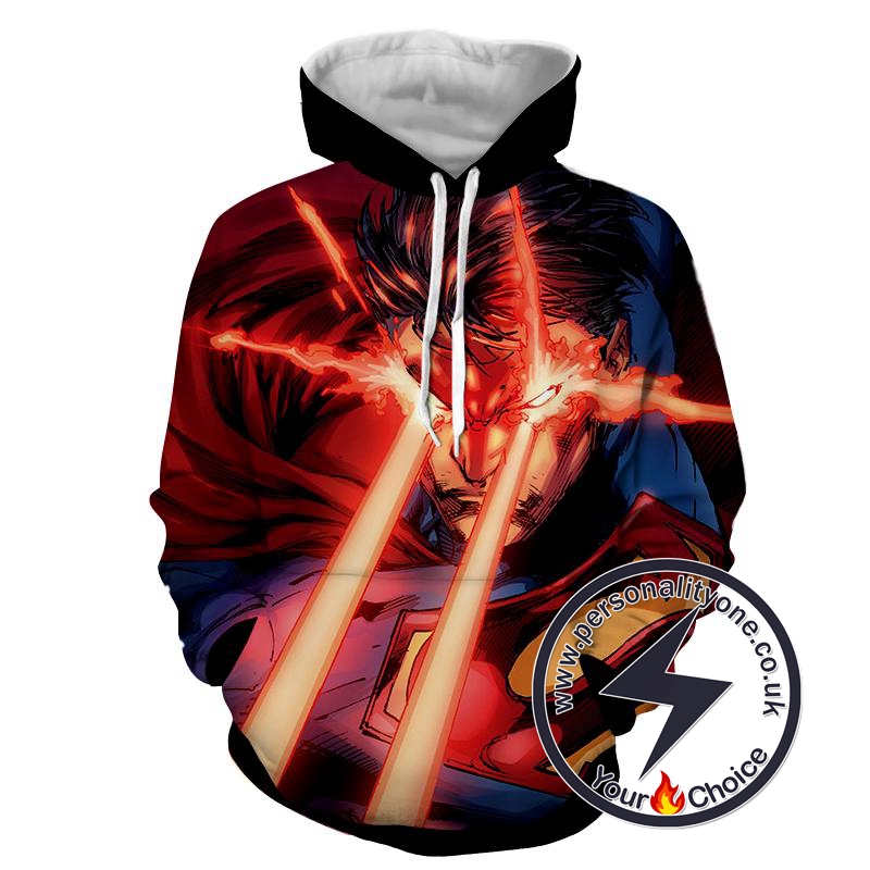 Laser Action Superman - Superman Sweat Shirt - Superman Hoodies